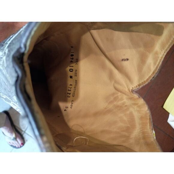 womens corral cowboy boots size 10 Beige White Stitching Mexico - Picture 10 of 16